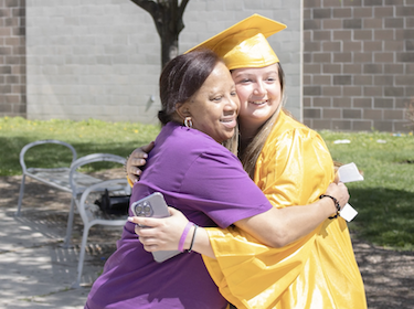 Student at graduation